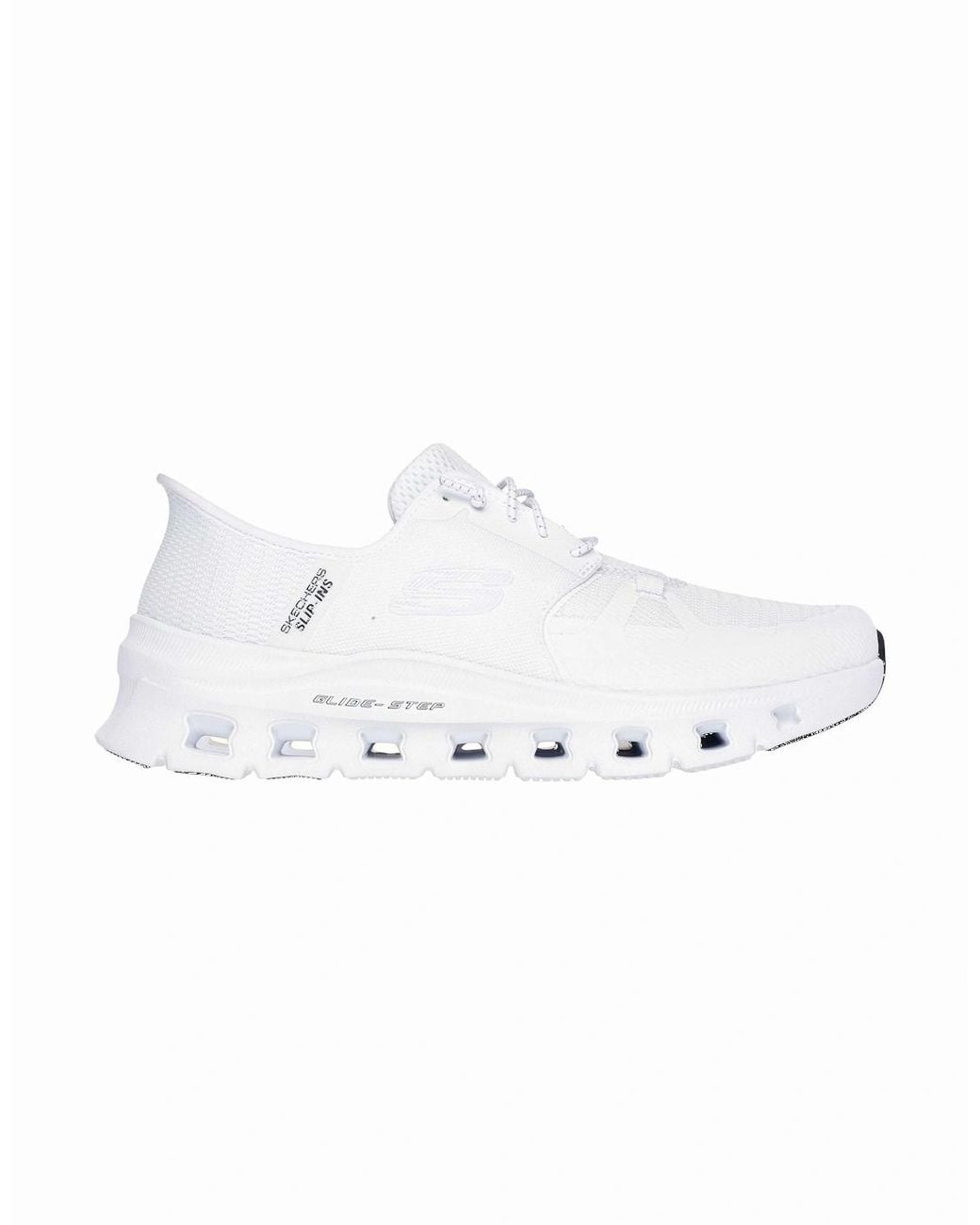 Skechers White Glide-Step Pro Textile Standard Trainers for men