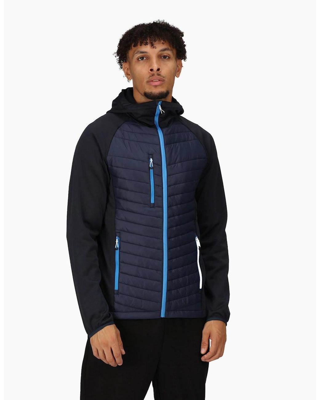 Regatta Blue Navigate Quilted Hybrid Jacket for men