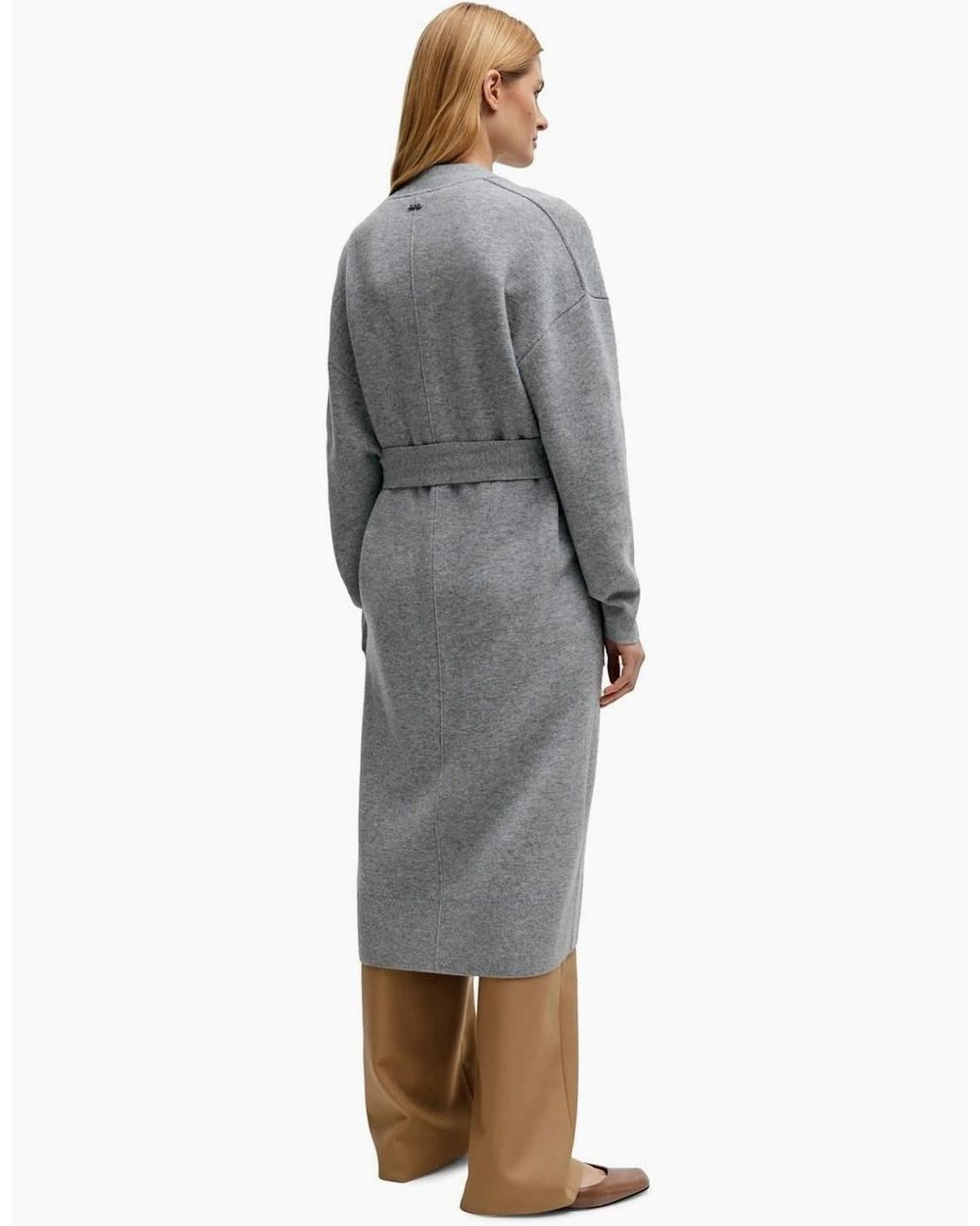 Boss Gray V-Neck Long Sleeve Dressing Gown