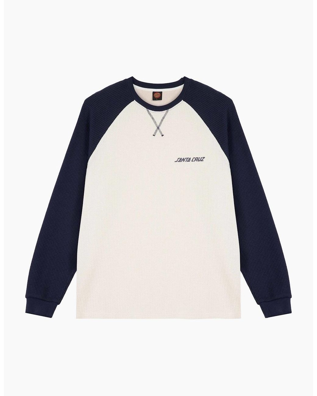 Santa Cruz Blue Classic Strip Long Sleeve T-Shirt for men