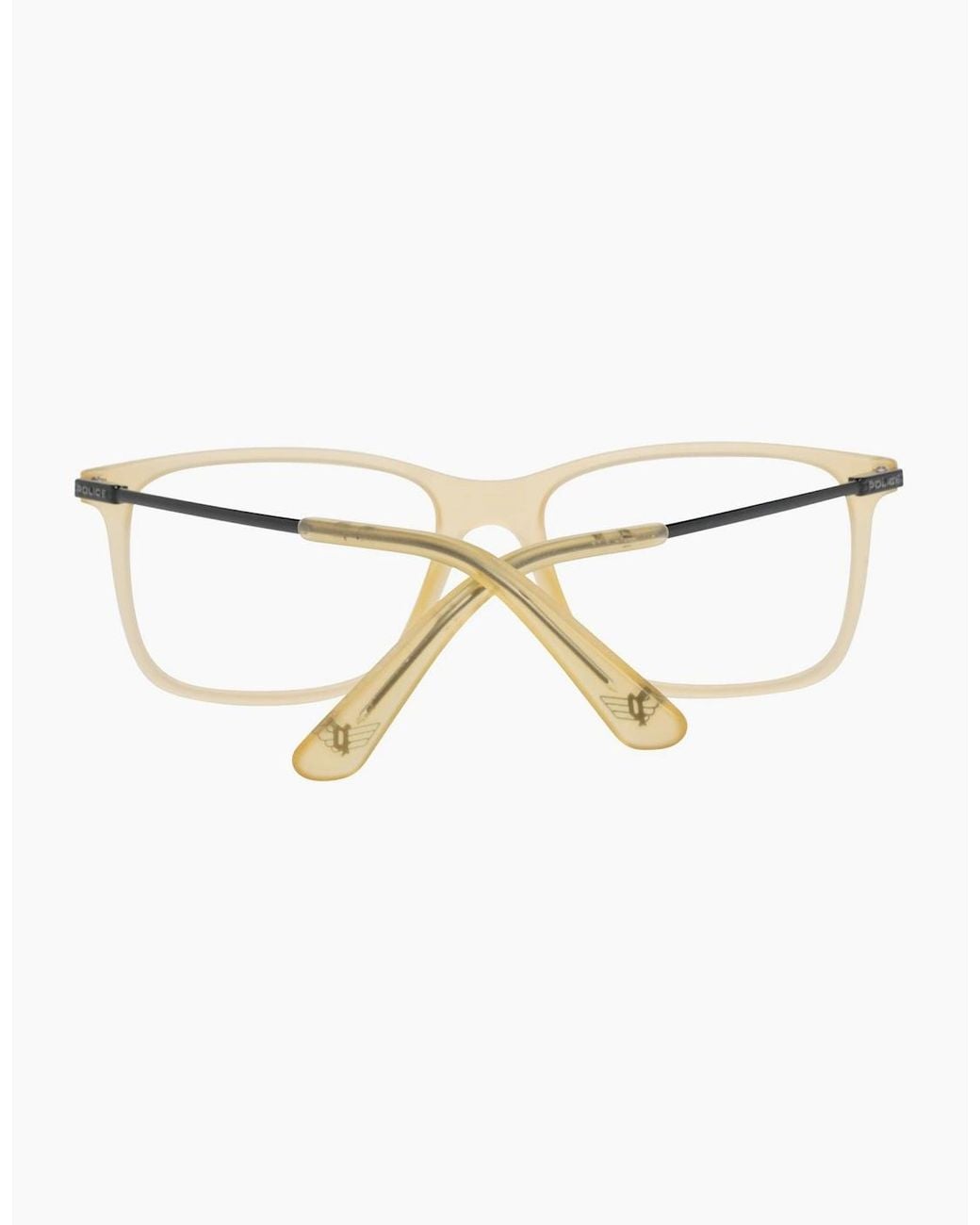Police White Optical Frame Vpl563 858M 52 for men