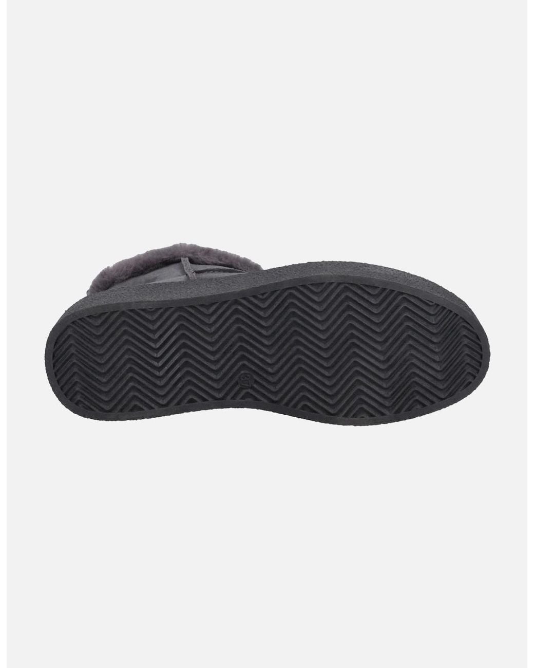 Hush Puppies Black Becca Suede Charcoal Winter Ankle Boots