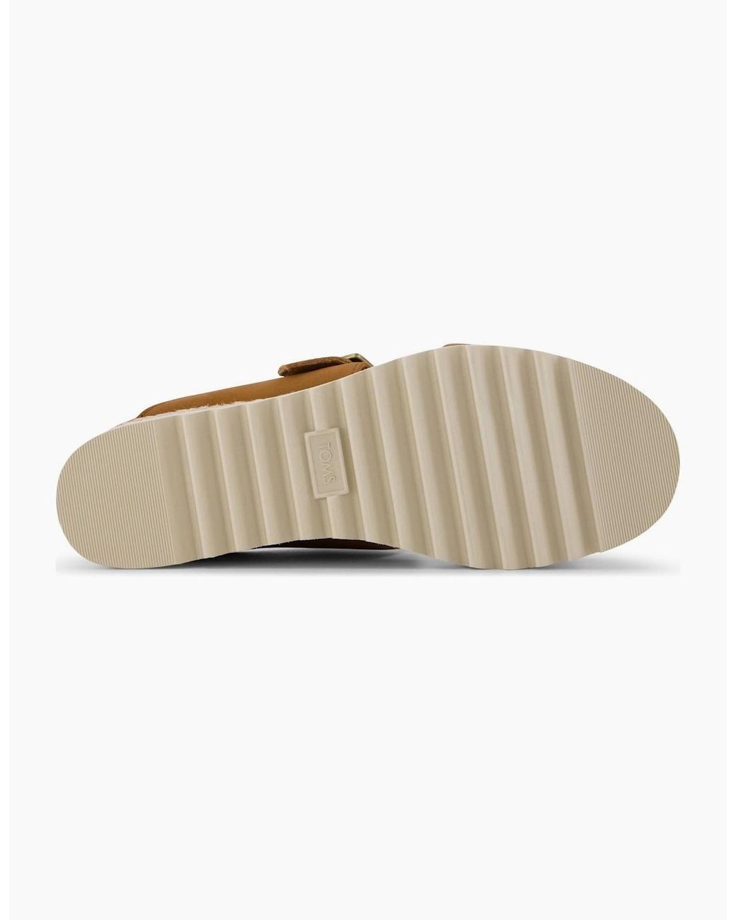 TOMS Brown Diana Open Toe Platform Sandals