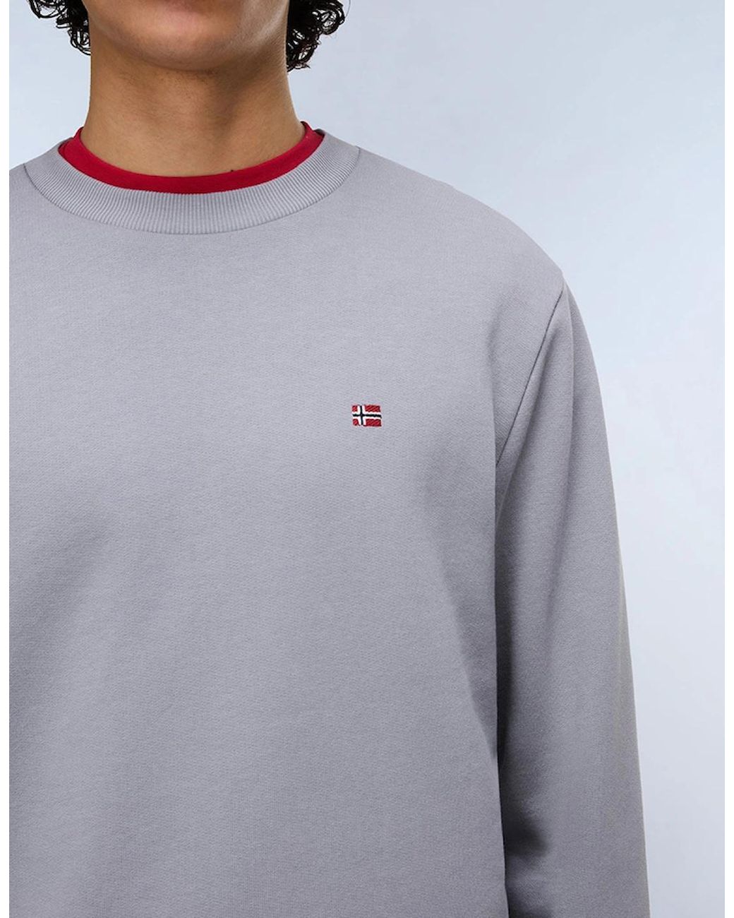 Napapijri Gray Balis French Terry Sweatshirt