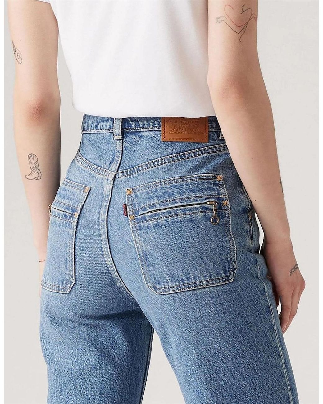 Levi's Blue Levi's Ribcage Bells Vintage Moment O