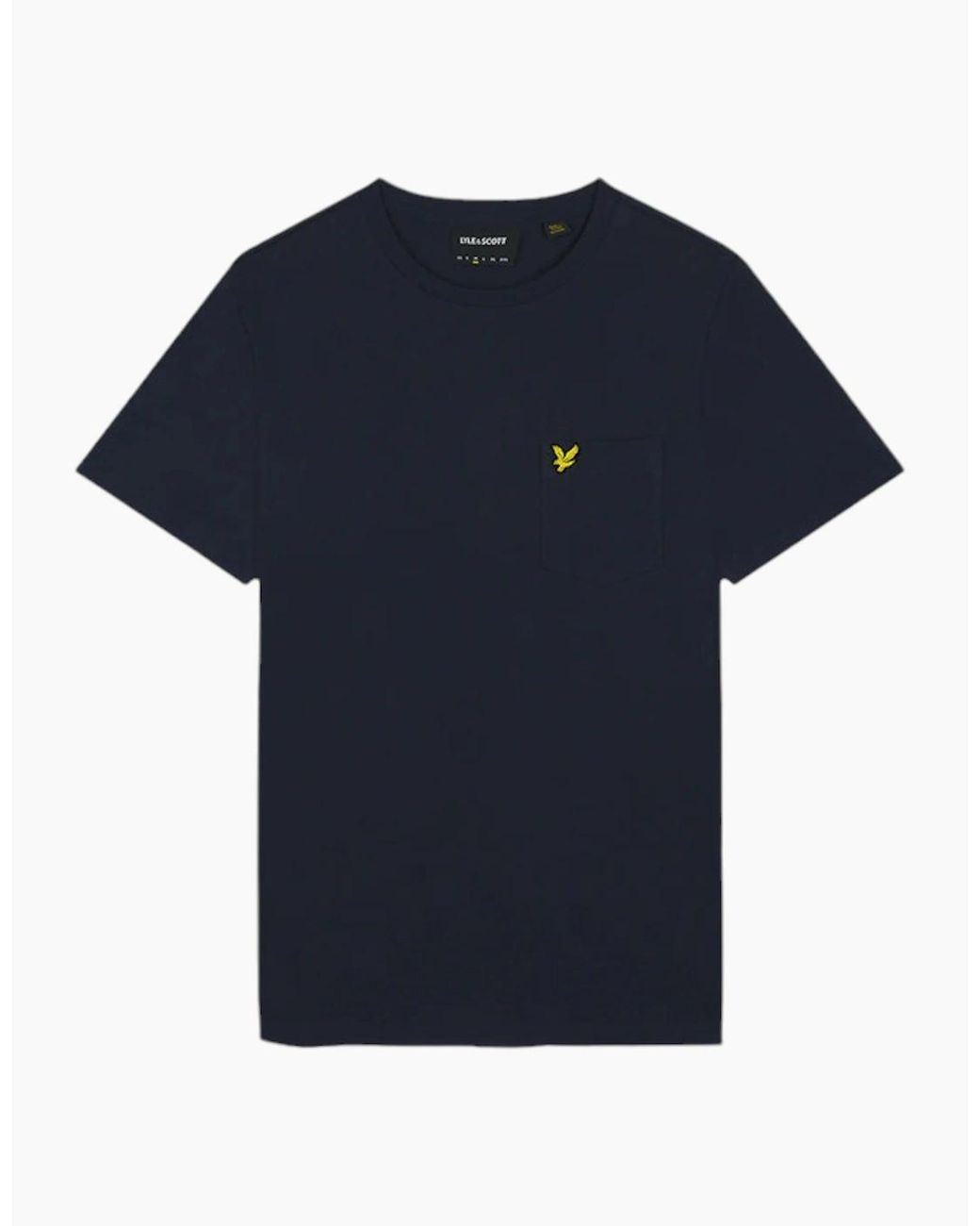 Lyle & Scott Black Lyle & Scott Short Sleeve T Shirts Pocket Regular Fit Summer Cotton Tee New for men