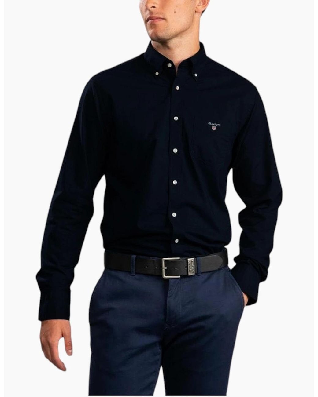 Gant Blue Oxford Shirts Regular Fit for men
