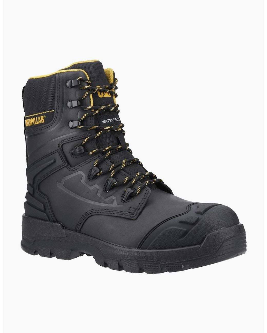 Caterpillar Black Cat Striver Xl 8 Waterproof Side Zip Hiker Safety Boots for men