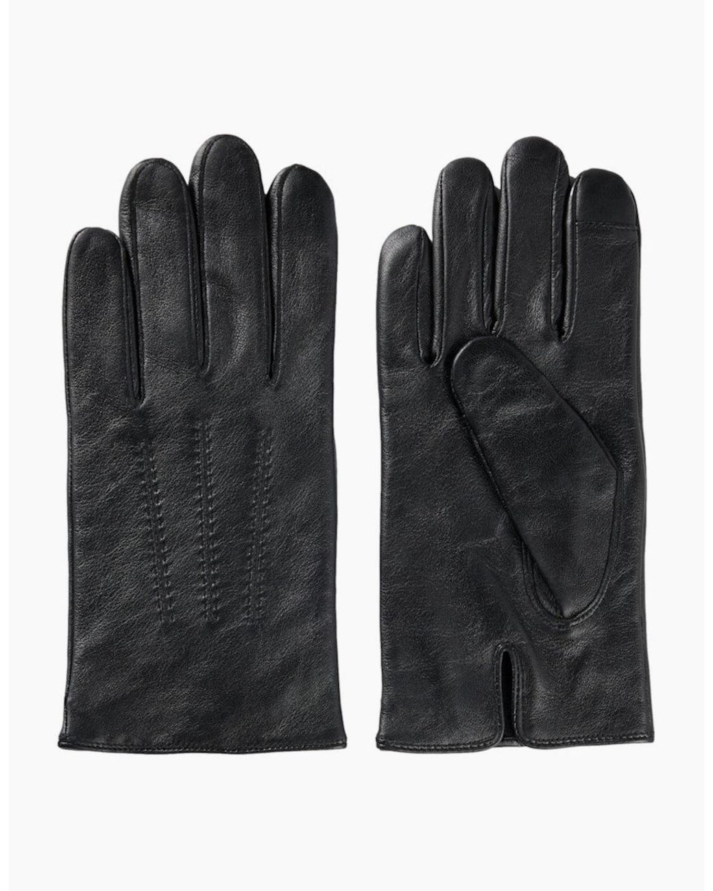 Boss Black Boss Hainz-Me Leather Gloves A1-24 001 for men