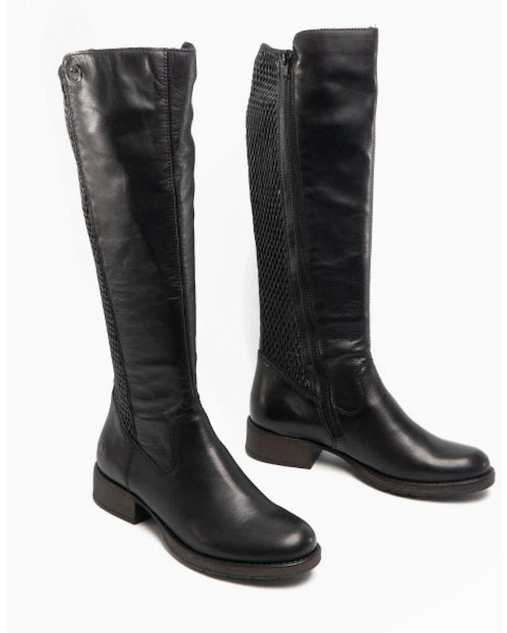 Rieker Black Z9591-00 Tall Boots