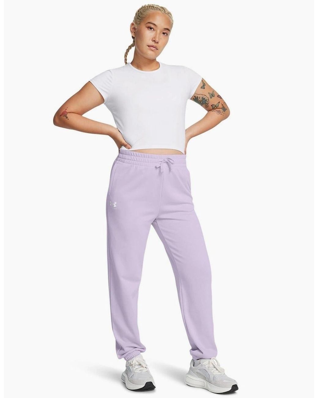 Under Armour Purple Rival Terry Joggers