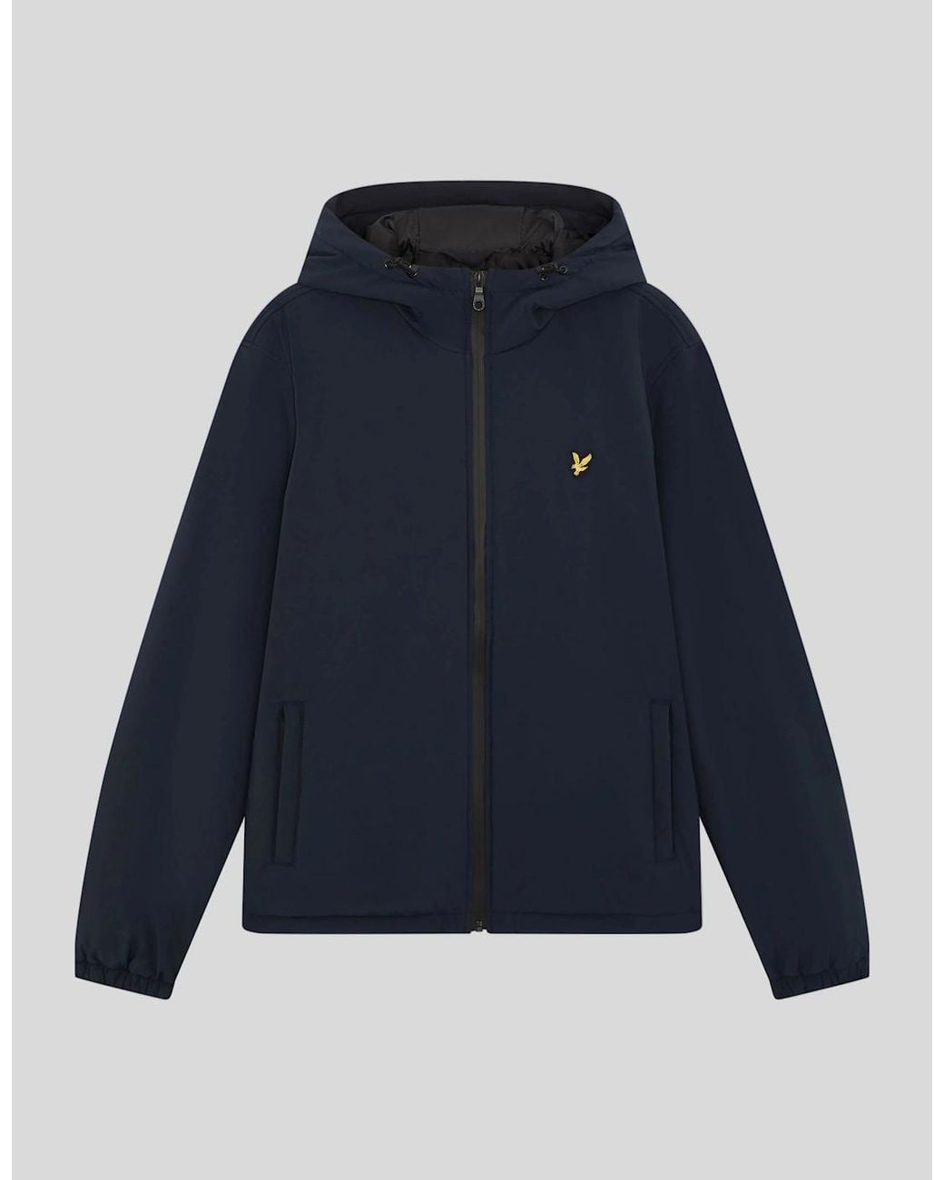 Lyle & Scott Blue Padded Technical Windbreaker Jacket for men