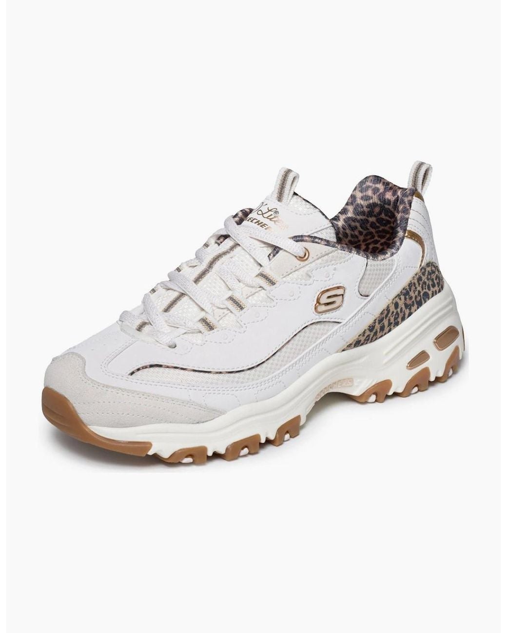 Skechers White Dlites Wild Charm Trainers