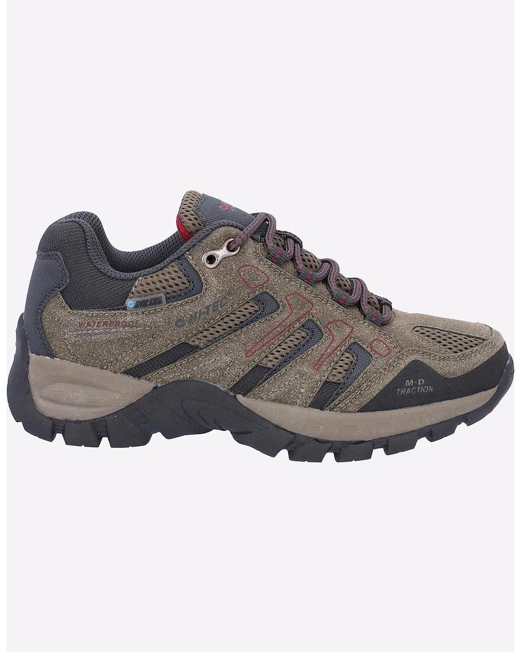 Hi-tec Brown Torca Low Waterproof Womes Shoes Dark Taupe/Charcoal