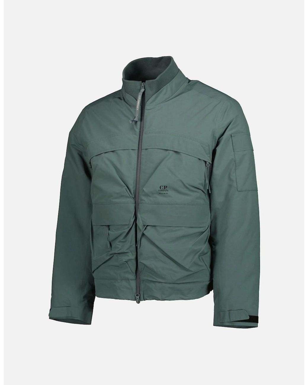 C P Company Green Micro-M Down Jacket for men