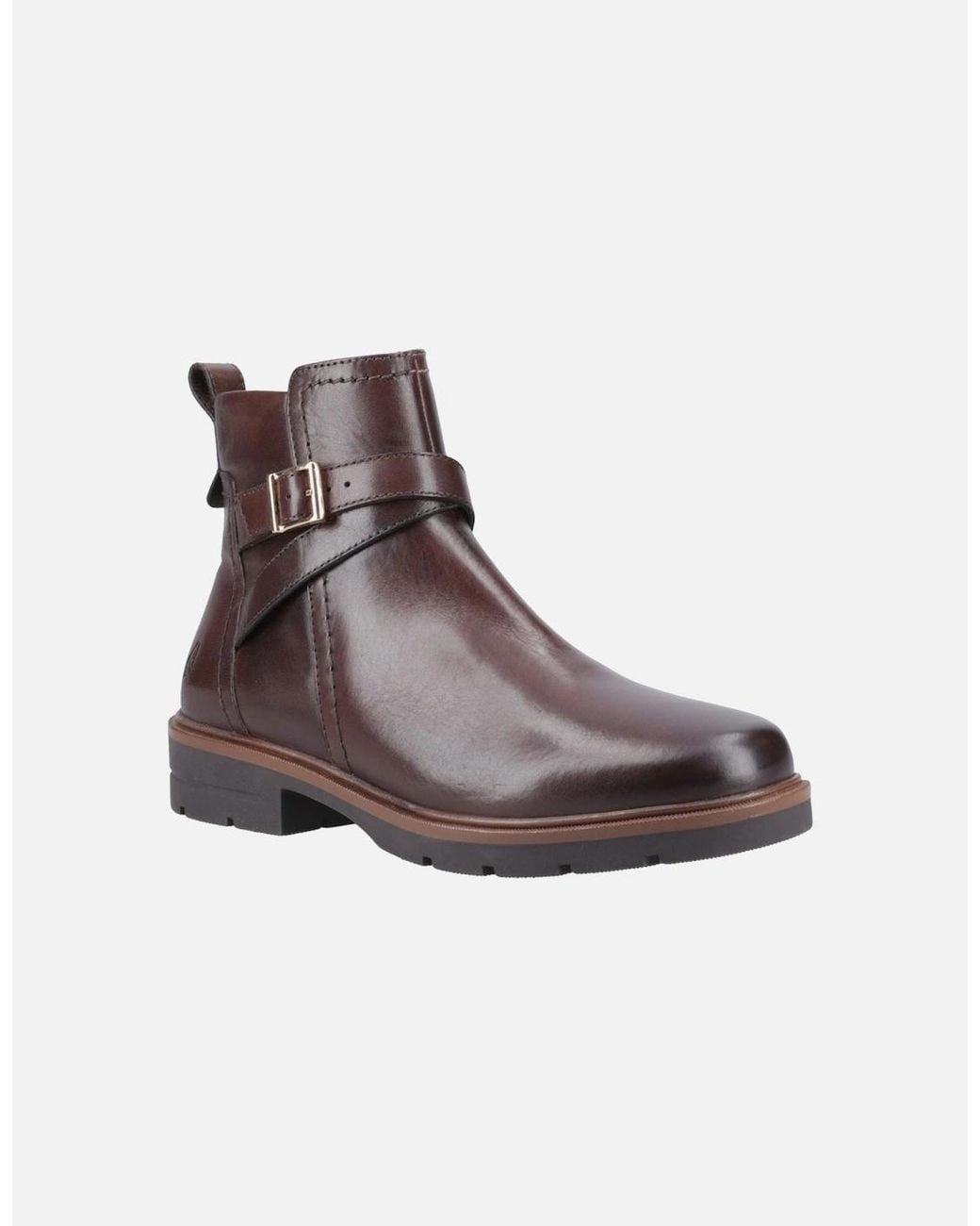 Hush Puppies Brown Tove Leather Boots