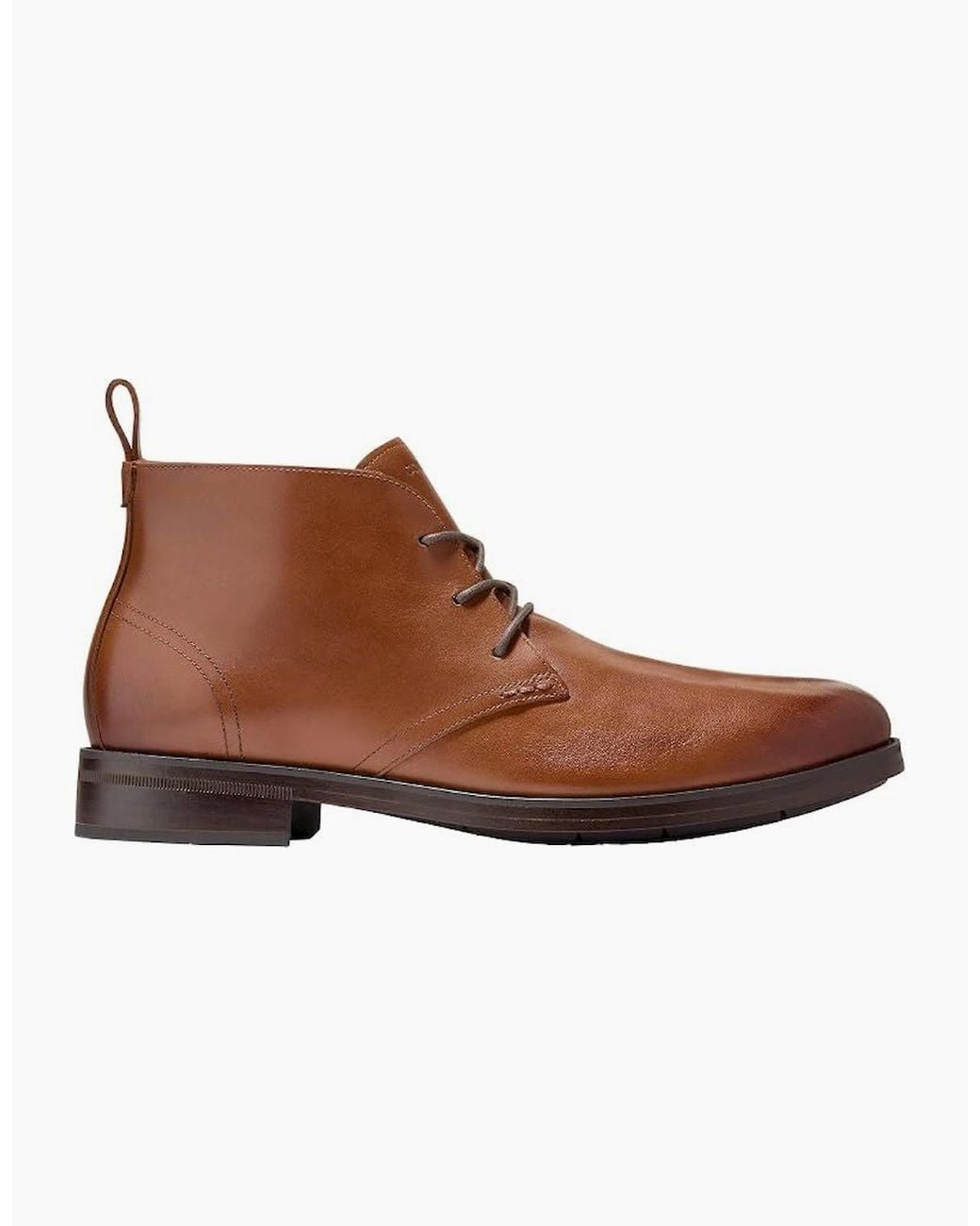 Cole Haan Brown Newmark Grand Flexcraft Leather Tan Chukka Boots for men