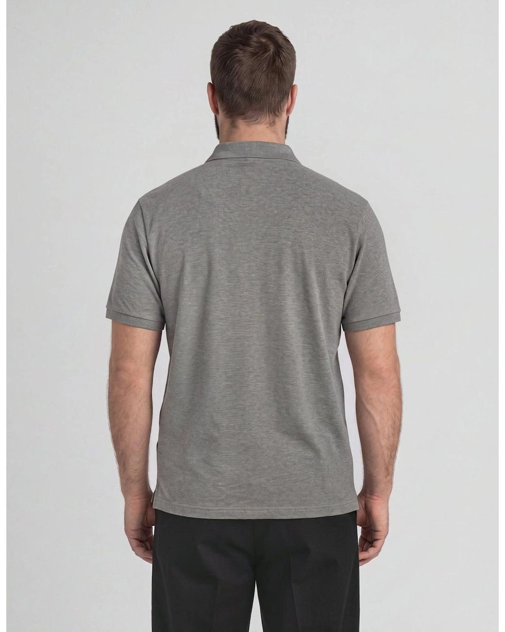 Lyle & Scott Gray Cotton Polo Shirt for men
