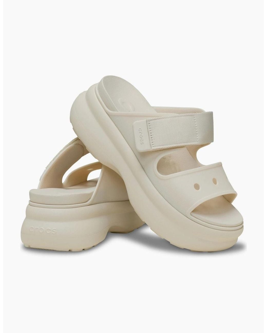 CROCSTM White Soho Two Strap Eva Frappe Sandals