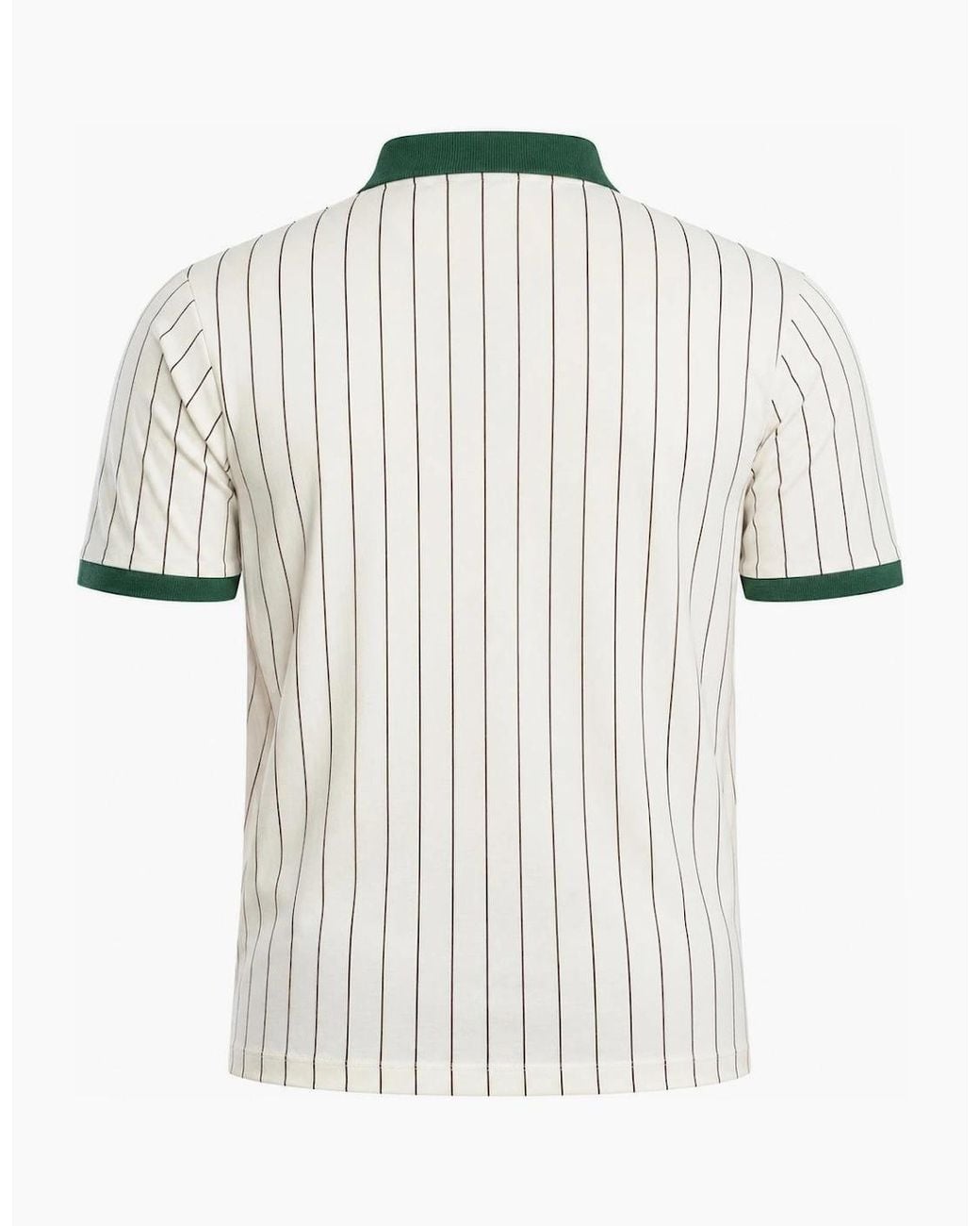 Fila White Bb1 Classic Striped Polo Shirt Gardenia/Pine Needle/Fudge for men