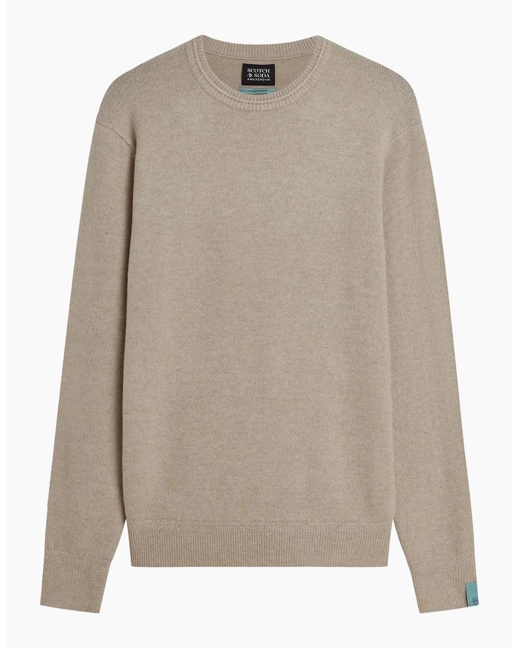 Scotch & Soda Natural Soft Knit Regular Fit Pullover Pure Cashmere for men