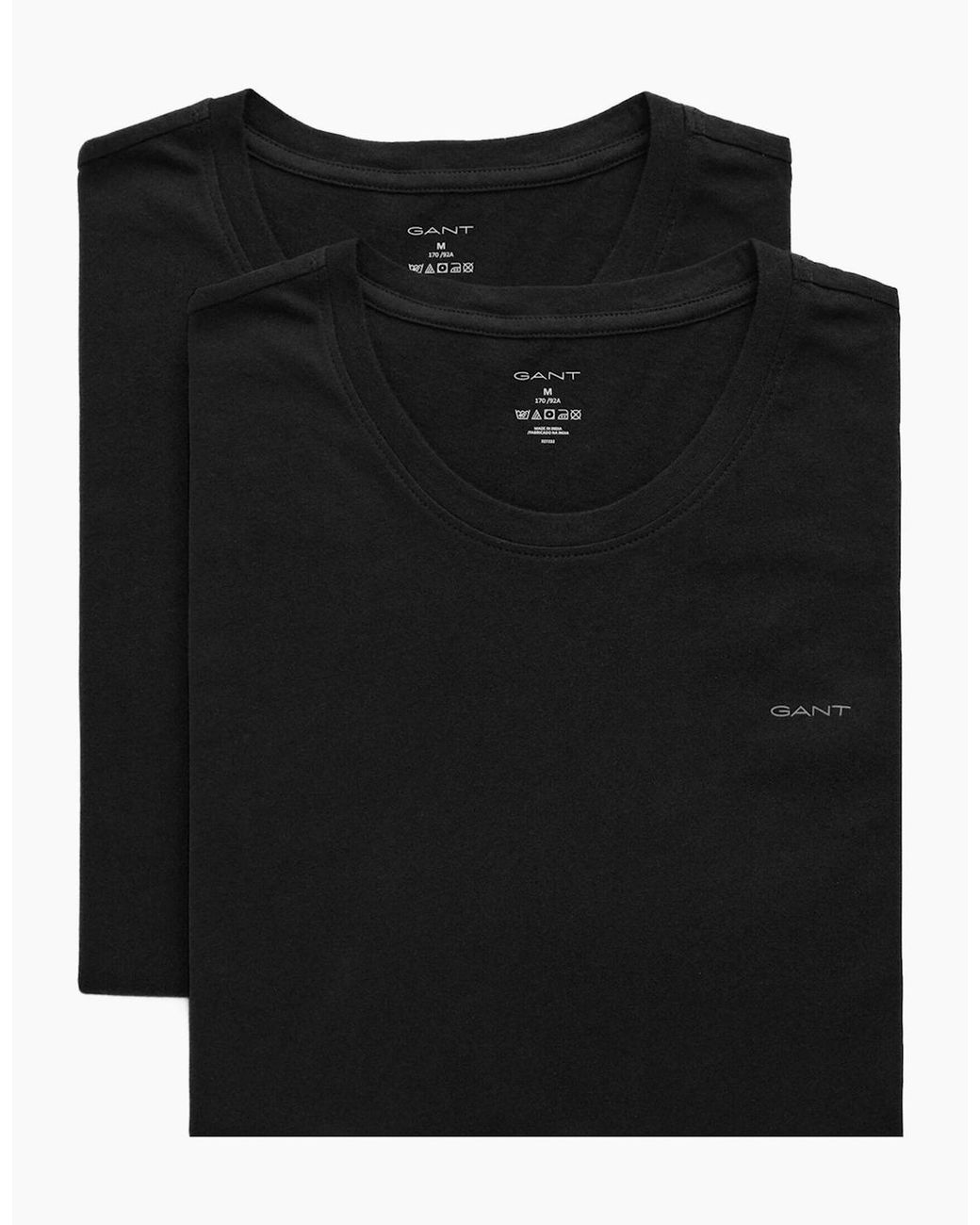 Gant Black 2 Pack Crew Neck T-Shirt for men