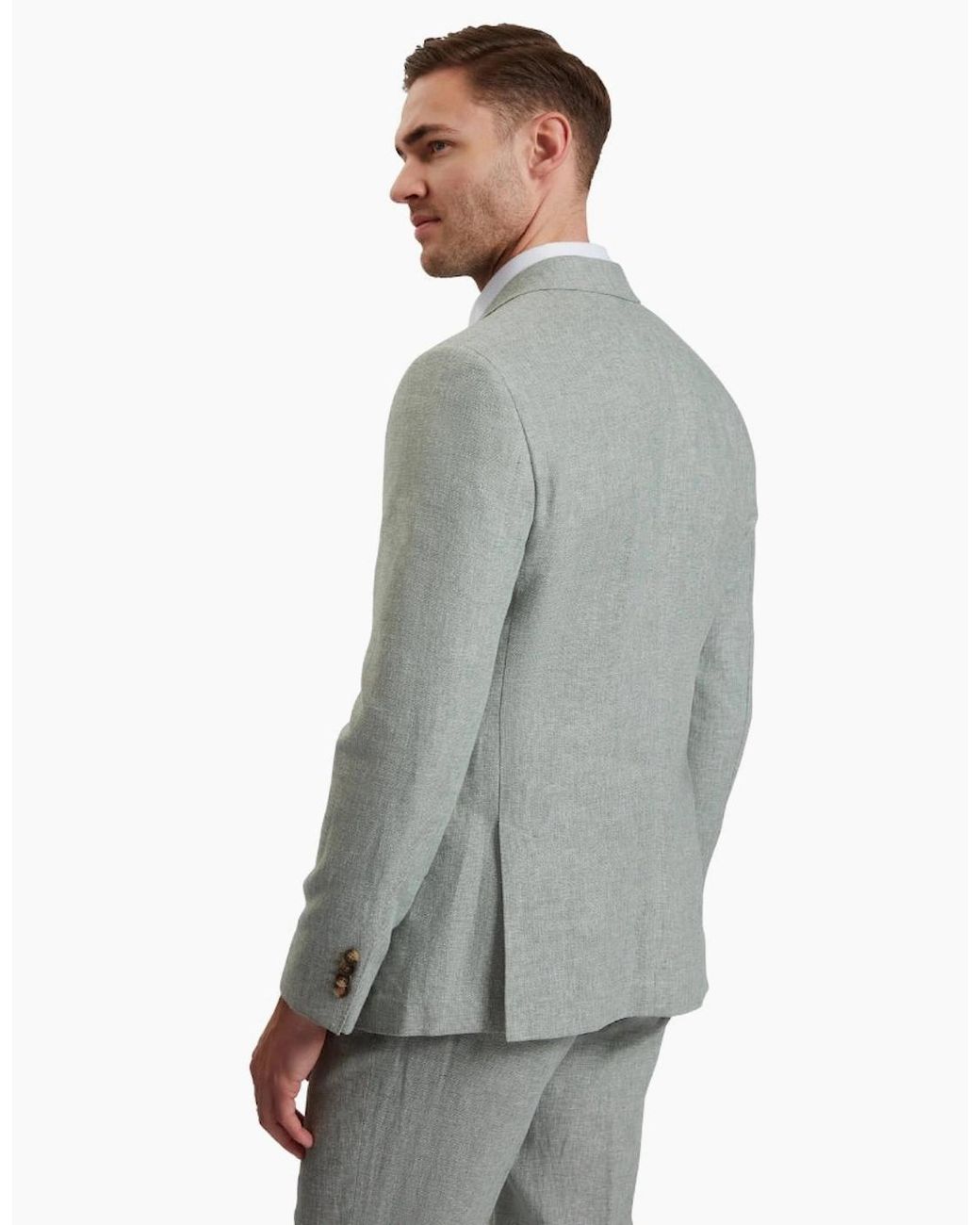 Ted Baker Gray Kenleyj Stretch Linen Blazer Jacket for men