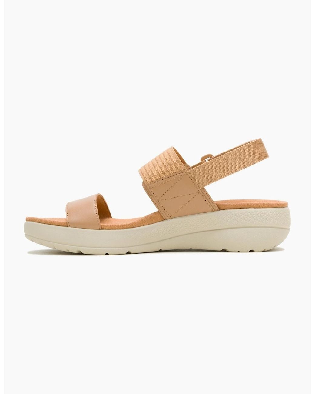 Hush Puppies White Breathe Slingback Sandal Ankle Strap Sandals Tan