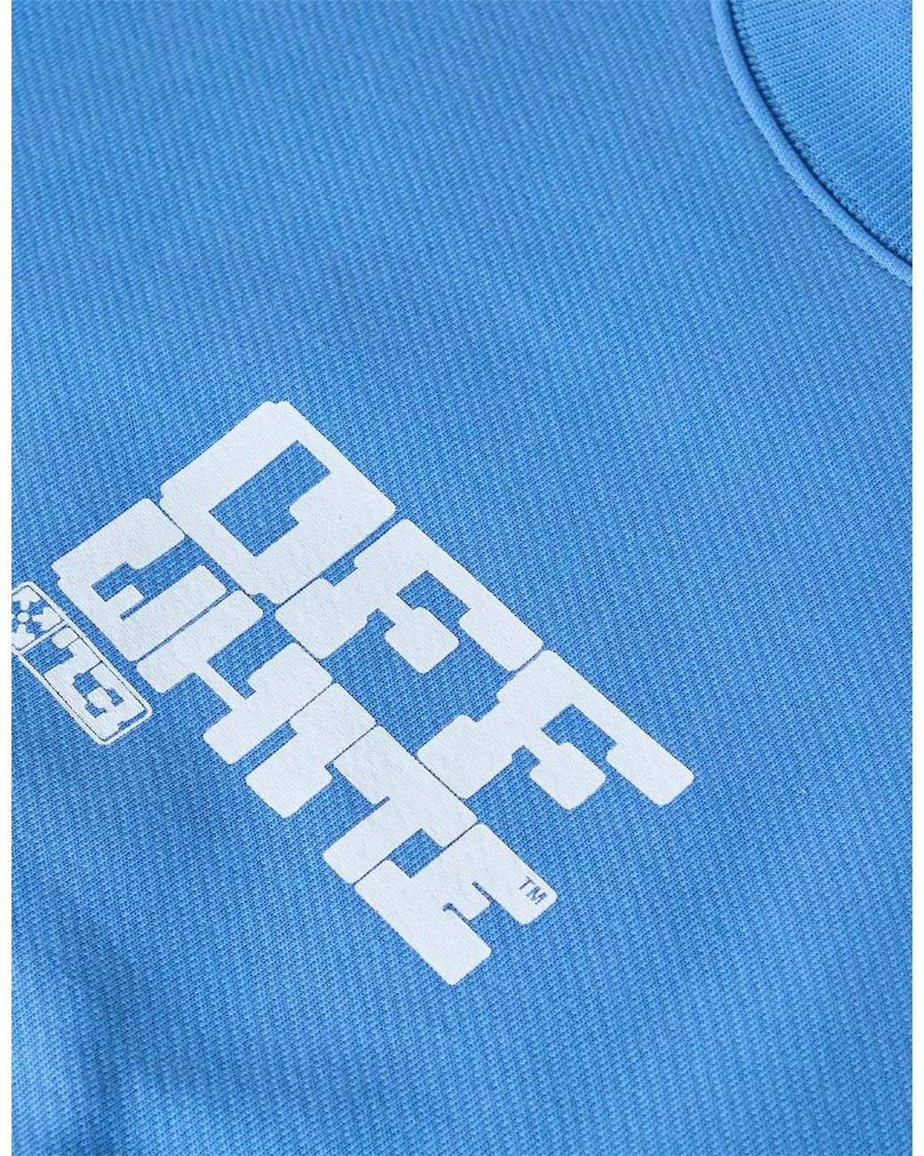 Off-White c/o Virgil Abloh Blue Crew Sweatshirt for men