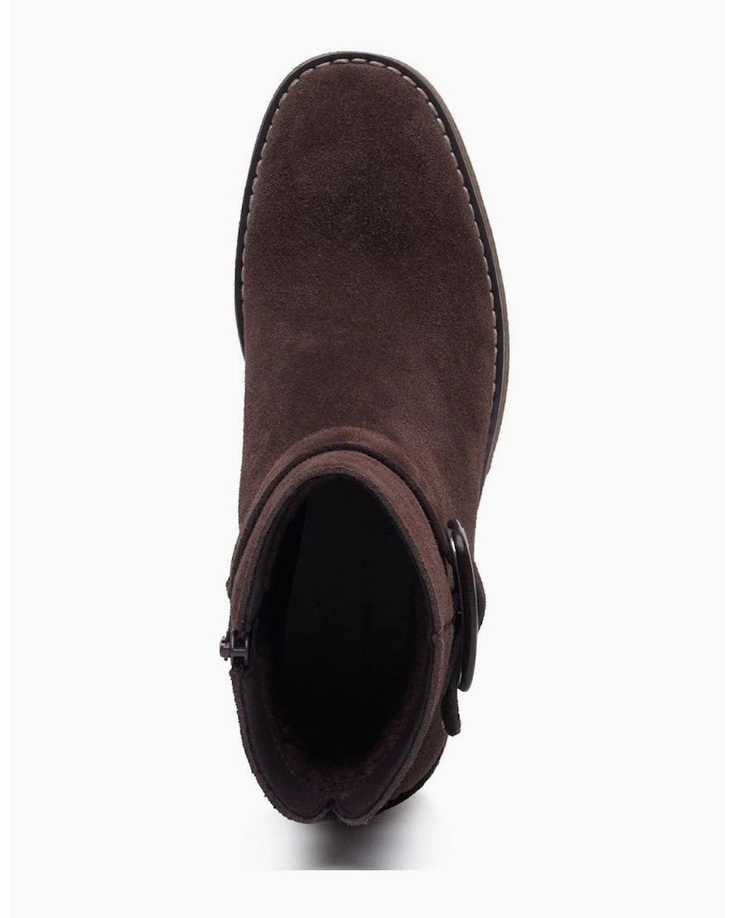 Hush Puppies Blue Fearne Buckle Boot Ankle Boots Chocolate