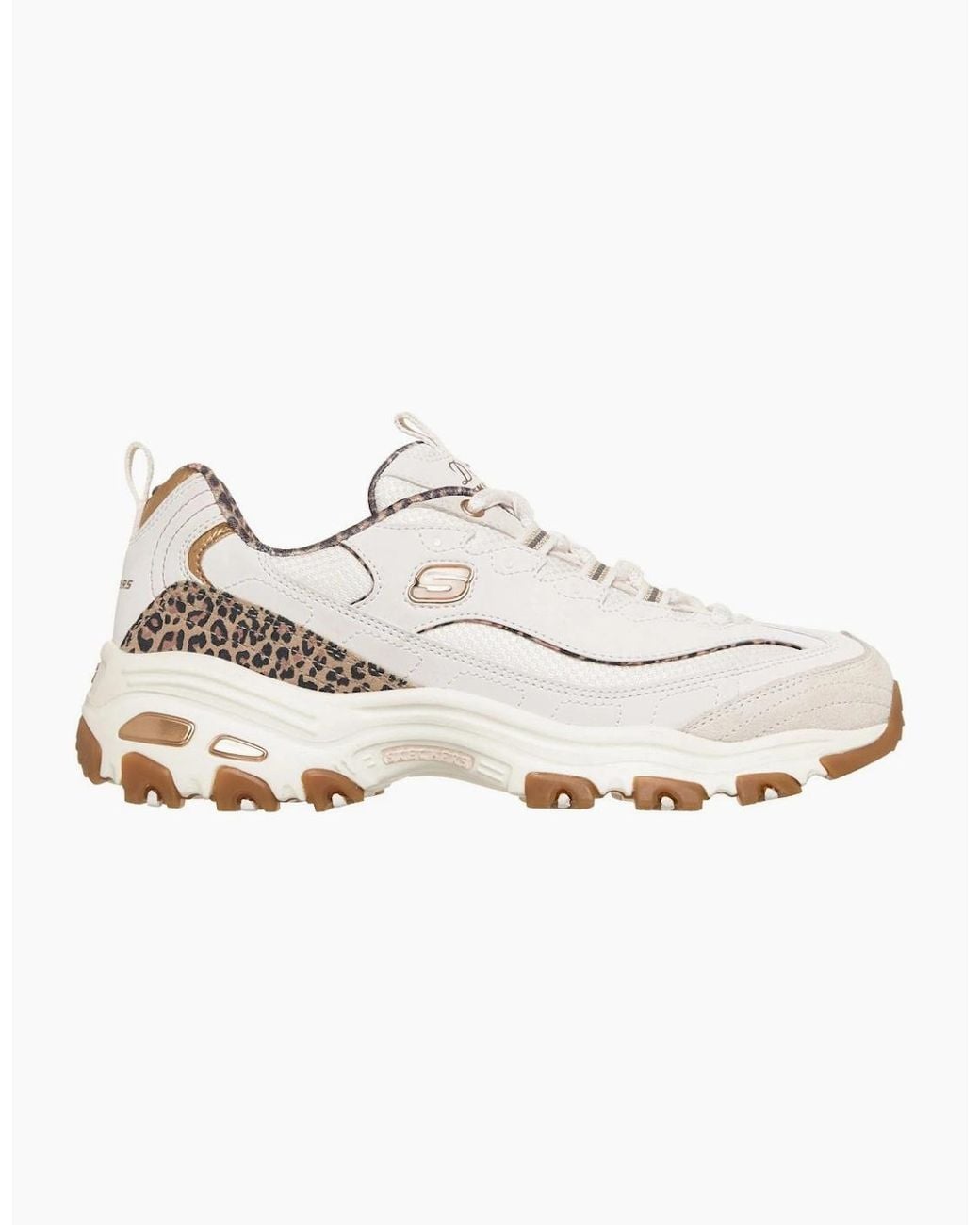 Skechers White Dlites Wild Charm Trainers
