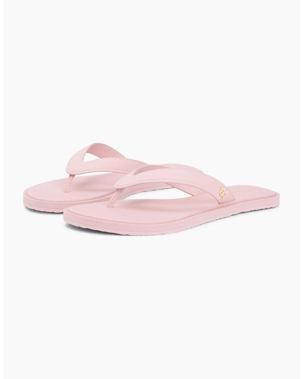 Tommy Hilfiger Pink Scandi Premium Toe-Post Sandals Foggy