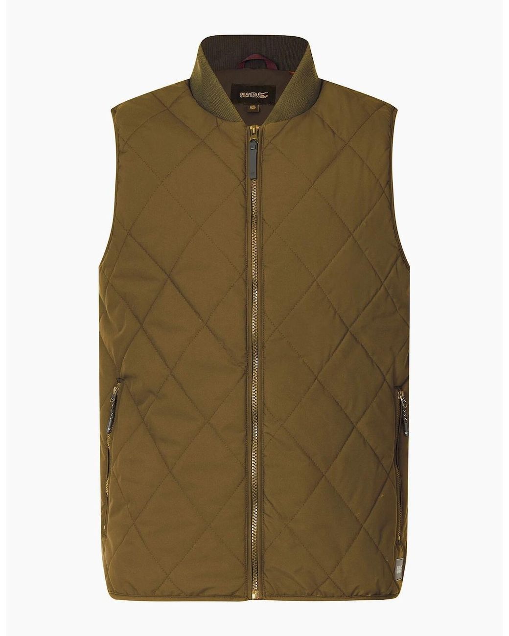 Regatta Green Harvin Diamond Quilt Body Warmer for men