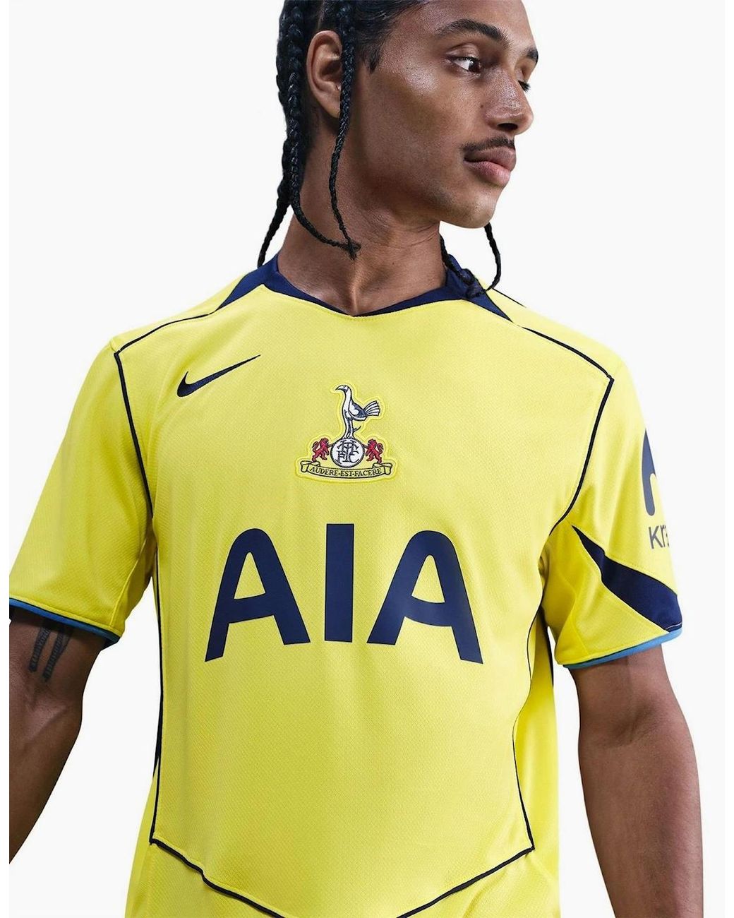 Nike Yellow Tottenham Hotspur Third Shirt 2025 2026 Adults for men