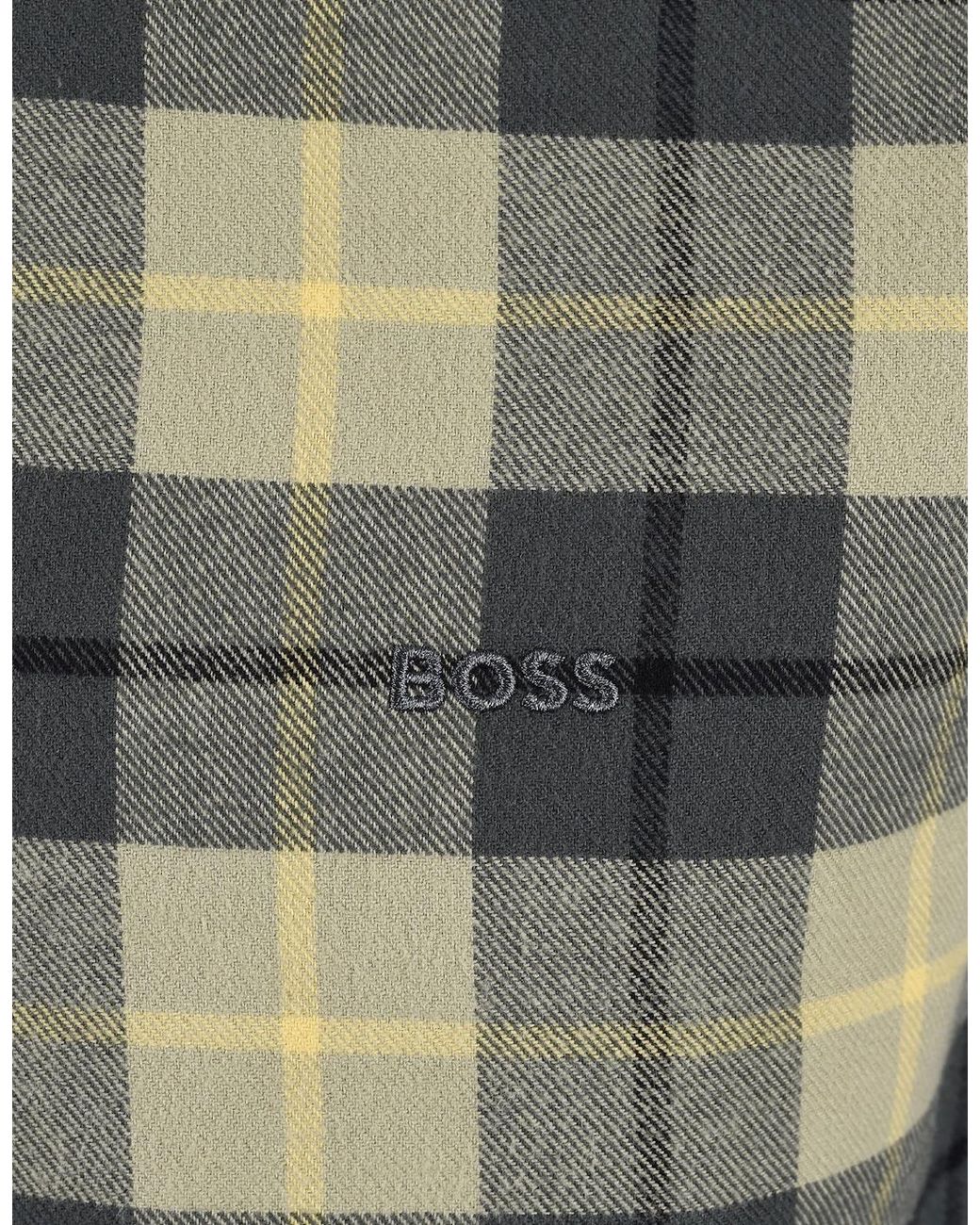 Boss Gray Boss Boss Rickert Shirt Open for men