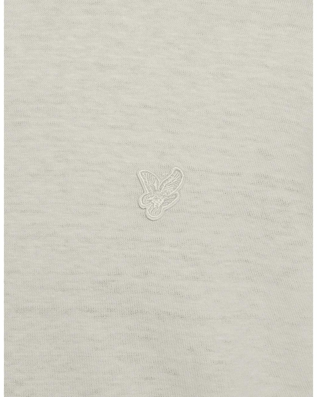 Lyle & Scott White Linen Blend T-Shirt for men