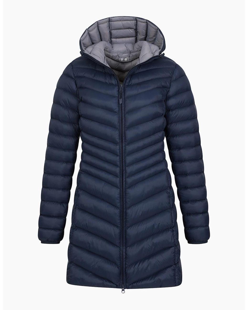 Mountain Warehouse Blue Ladies Florence Long Padded Jacket