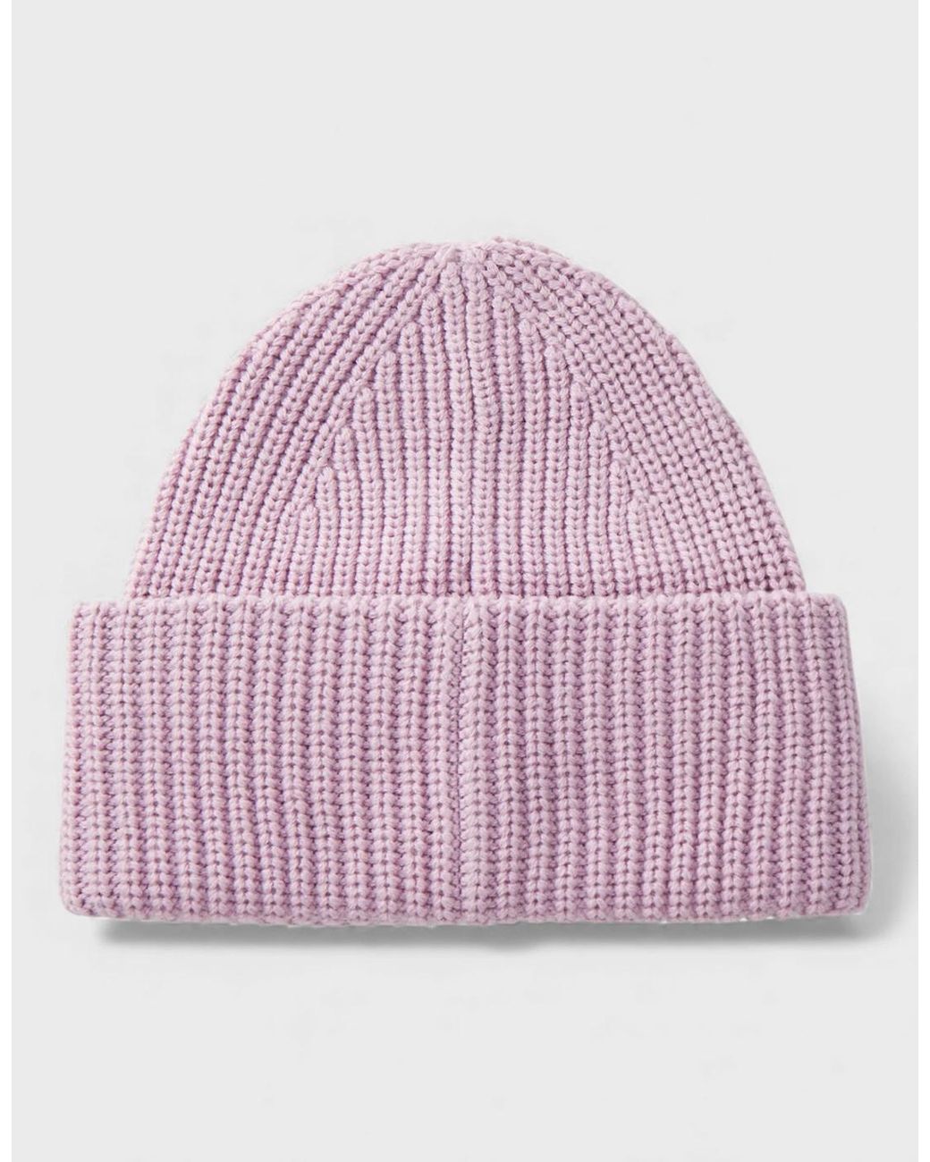 COACH Pink Woven Patch Beanie Faded
