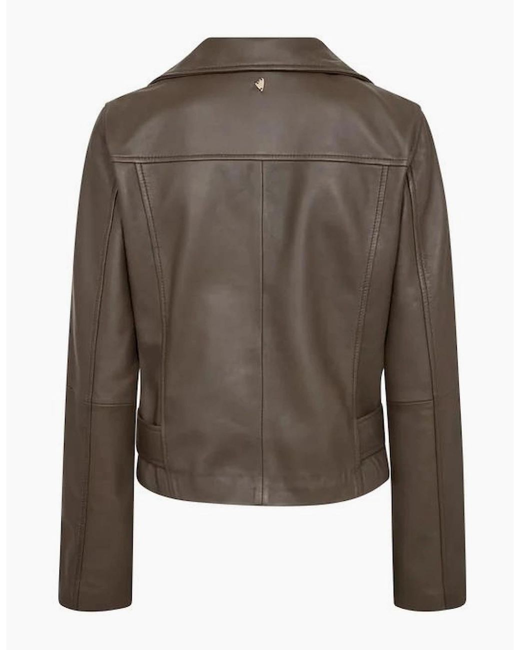 Mos Mosh Brown Lasco Short Leather Jacket