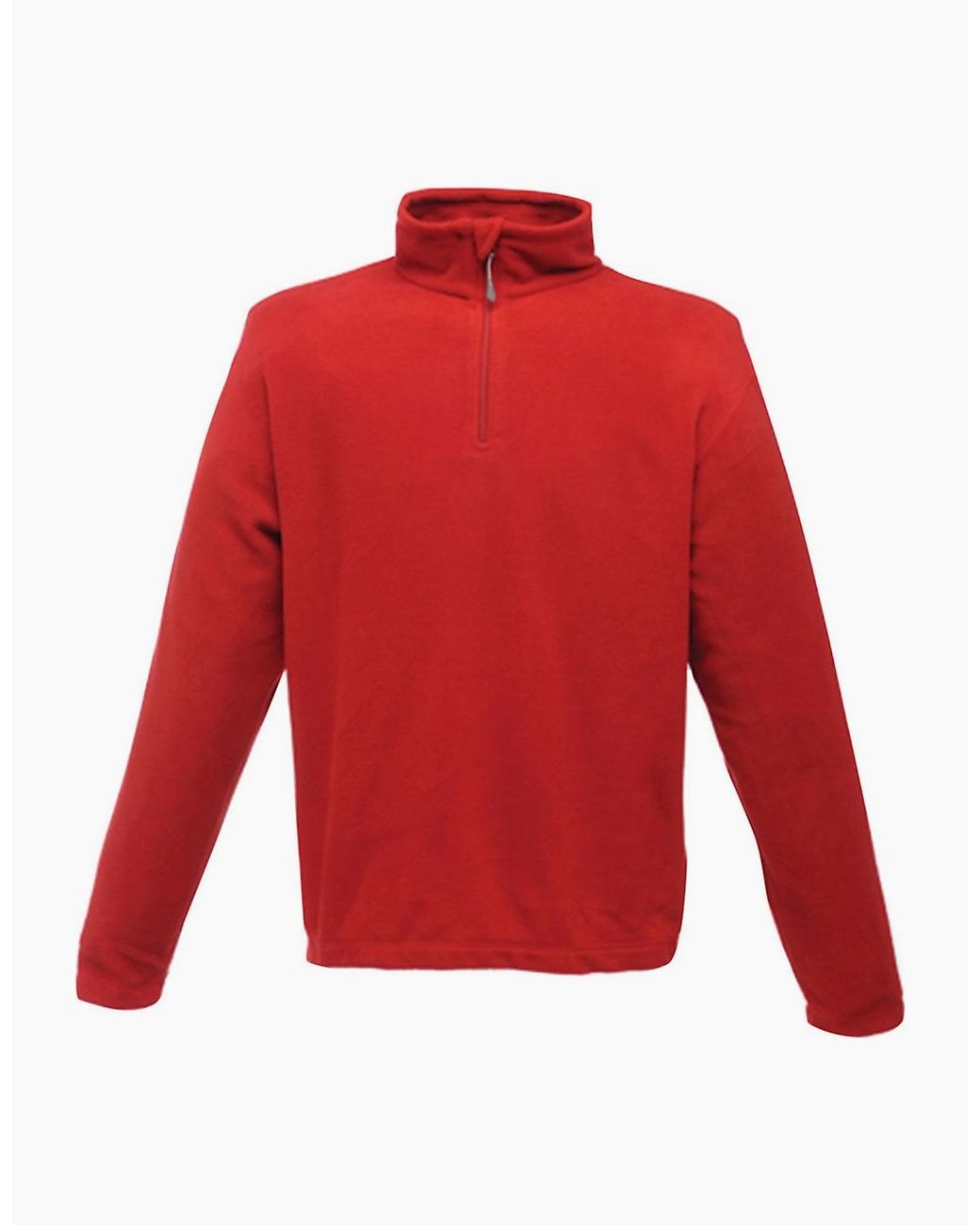 Regatta Red Micro Zip Neck Fleece Top (170 Gsm) for men