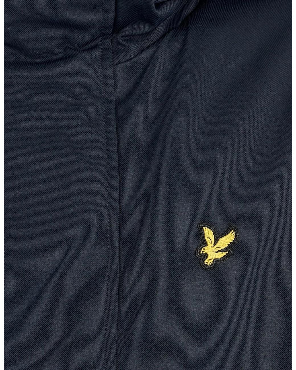 Lyle & Scott Blue Padded Fishtail Parka for men