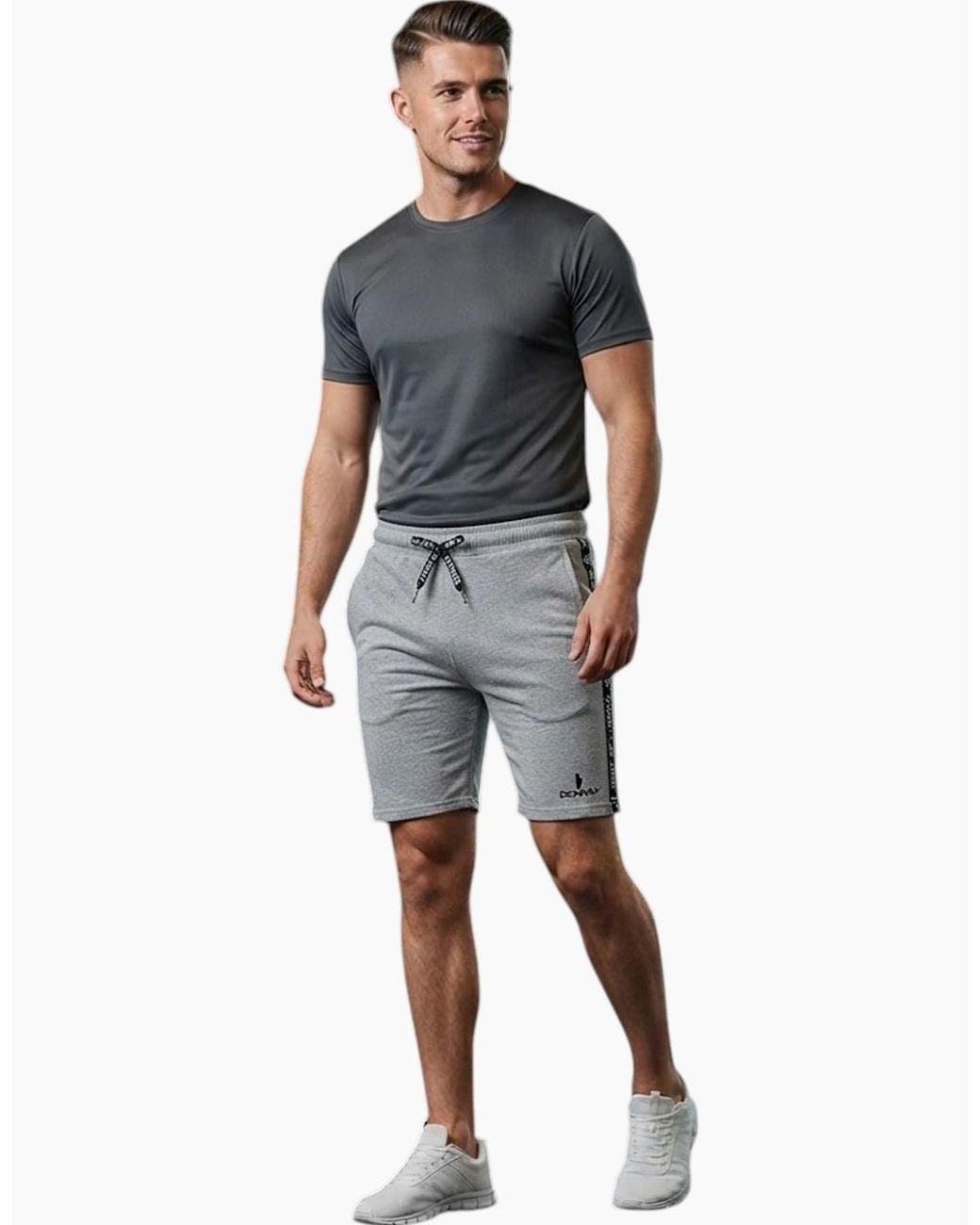 Donnay Blue Short Stretch Cotton Relaxed Sleepwear for men