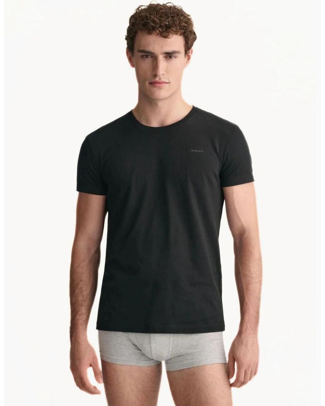 Gant Black 2-Pack Crew-Neck T-Shirts for men