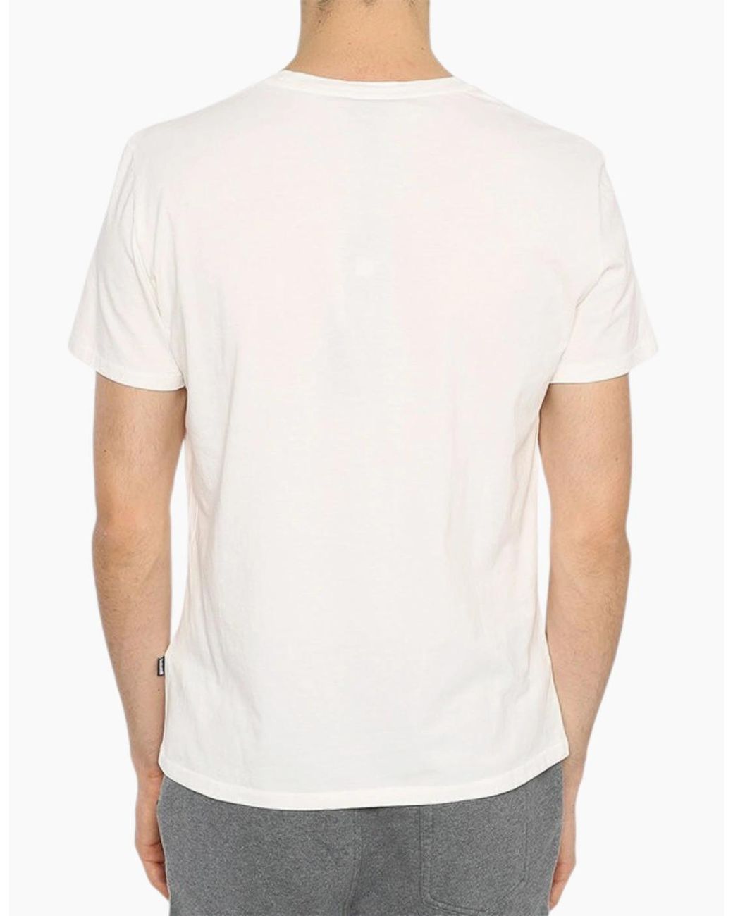 Just Cavalli White S01Gc0419 T-Shirt Tiger Print Short Sleeve Cotton Half for men
