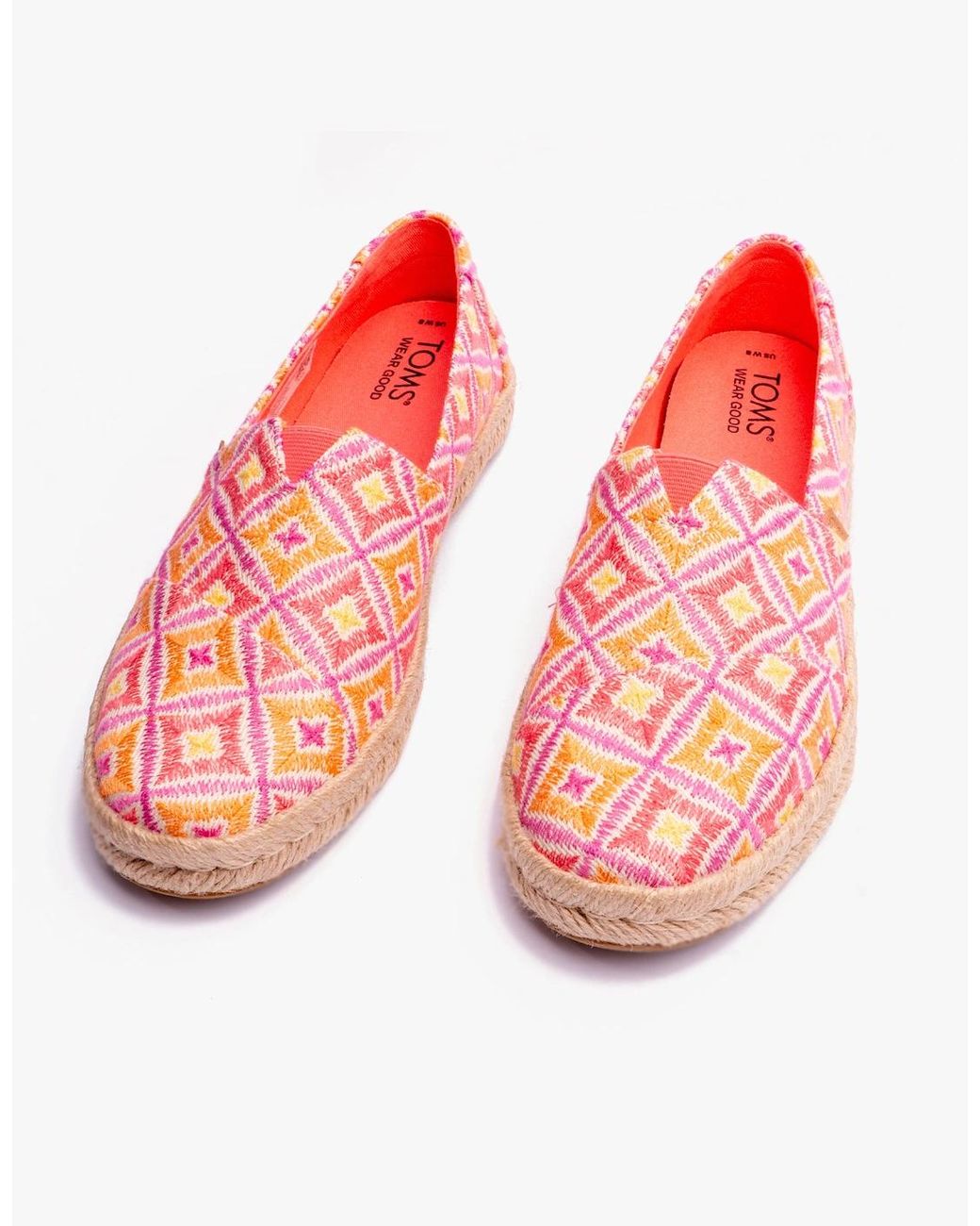 TOMS Pink Alpargata Rope 2.0 Espadrilles Shell