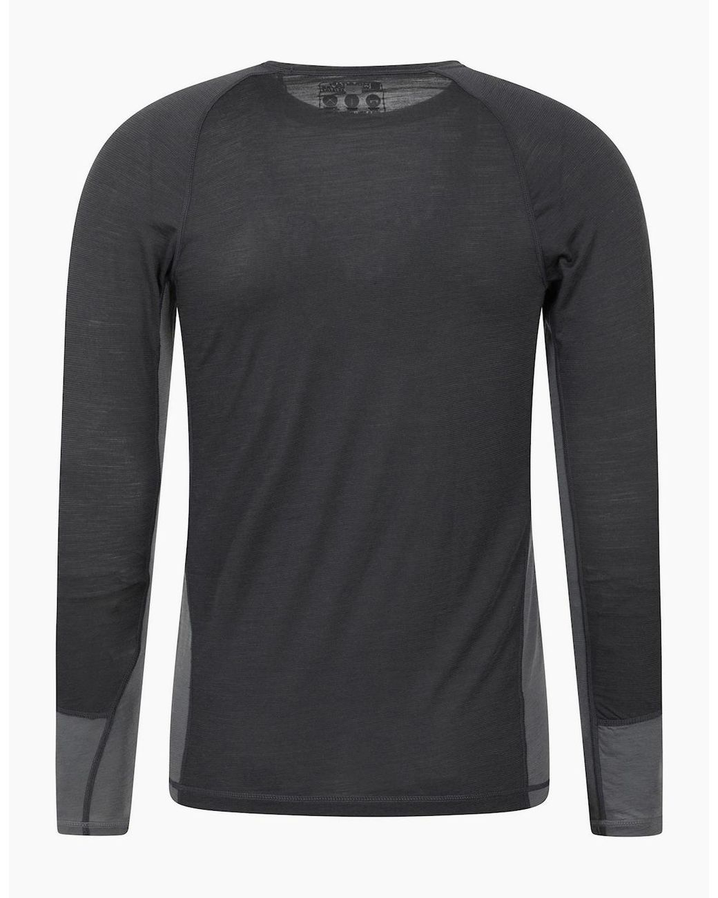 Mountain Warehouse Black Long-Sleeved Base Layer Top for men