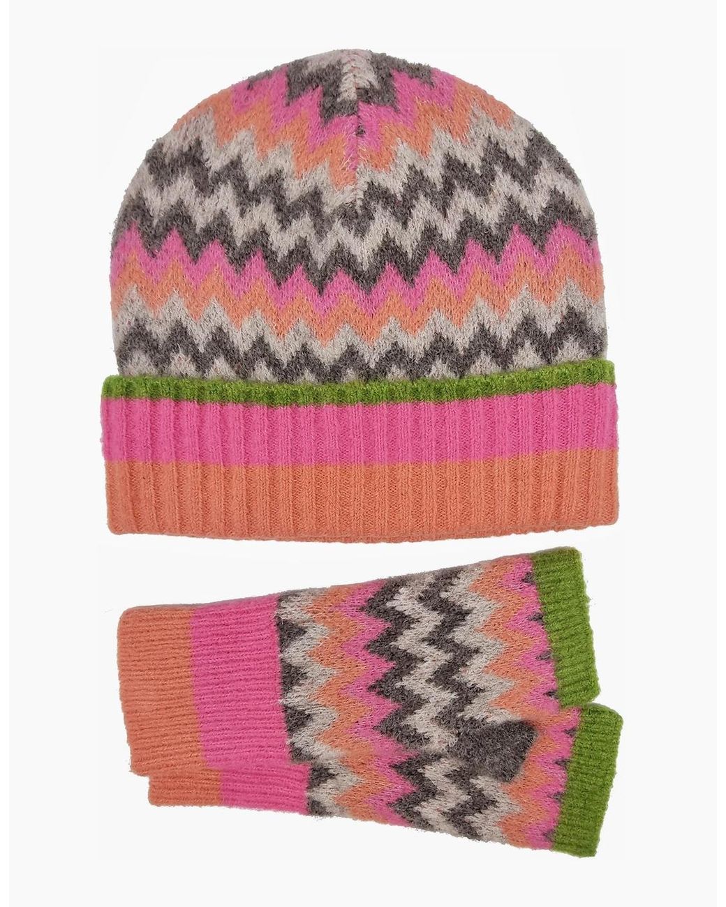 Nooki Design Pink Dora Chevron Beanie