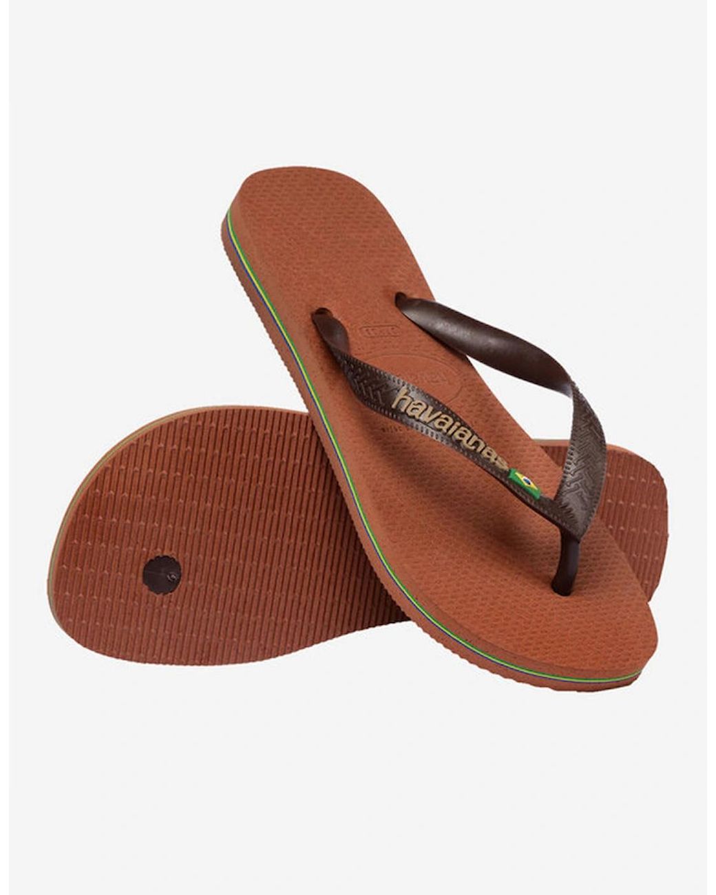 Havaianas Brown Brasil Flip Flops for men