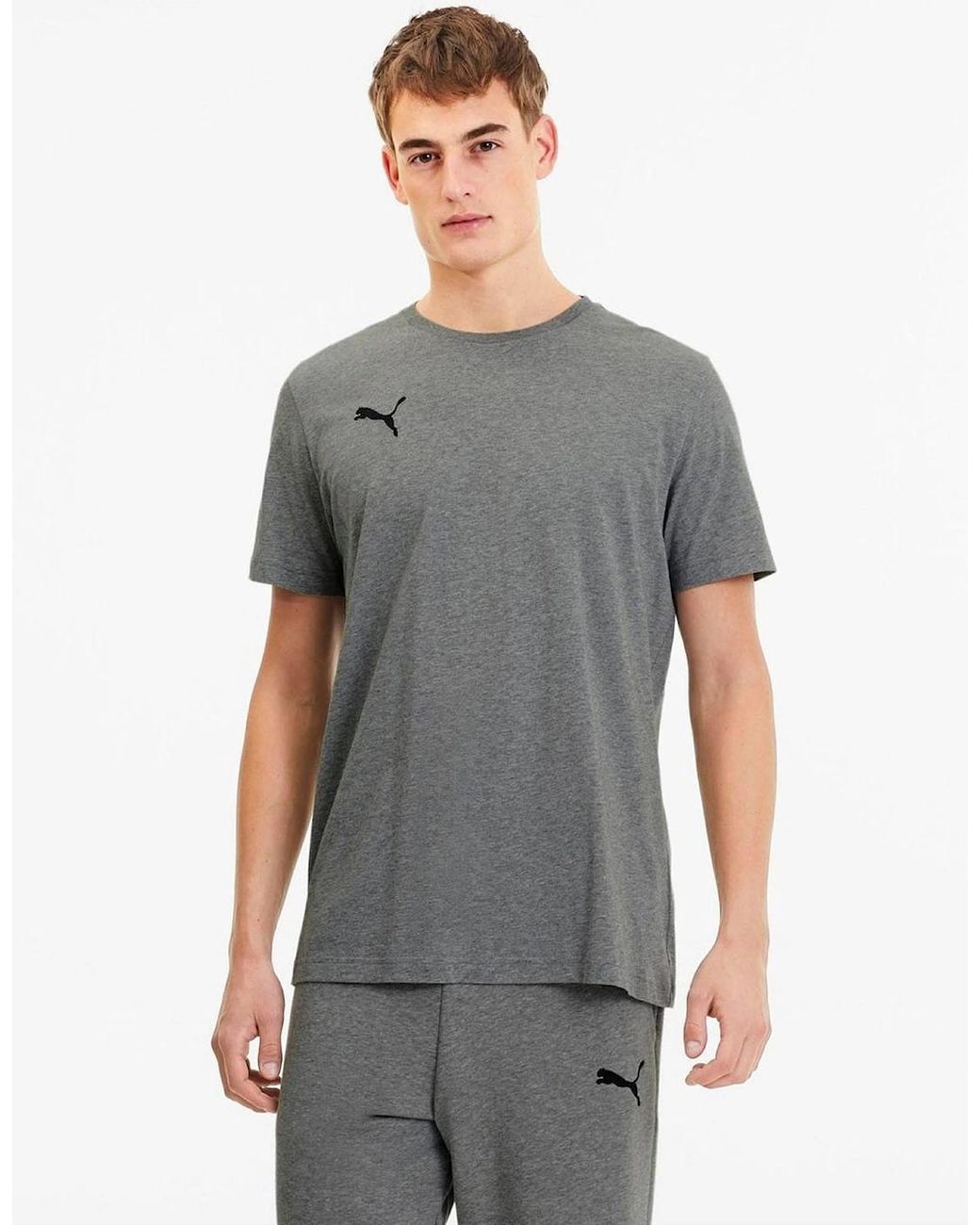 PUMA Gray 23 Casuals T Shirt for men