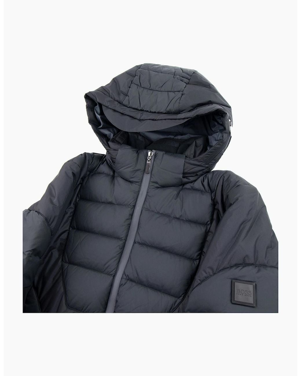 Boss Blue Patton Padded Parka Coat for men
